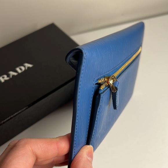 Prada Envelope Wallet in Blue! So pretty! 💙 *LIMITED OFFER* - Picture 9 of 16